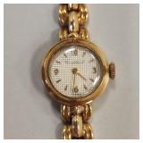 18K gold Cortebert ladies wristwatch- 26.1g incl.