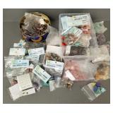Lg. gp polished stones, rose quartz, etc.- approx