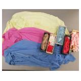 Gp cloth ribbon, some embroidered shawls,