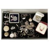 Gp asst vintage etc sterling silver jewelry incl