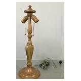 Antique metal lamp base- 21 1/2"H tall