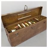 Vintage Kennedy tackle box w/ tackle incl spearing