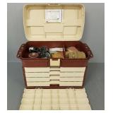 Plano tackle box w/ vintage, etc. tackle
