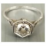 Approx .75ct natural diamond solitaire in