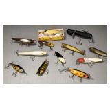 12 vint. fishing lures incl South Bend (some