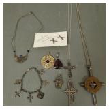 Group sterling silver jewelry incl some signed,
