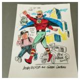 Irwin Hasen signed Green Lantern hand-colored