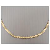 14k gold Balestra Italy chain necklace- 12g, 16"L