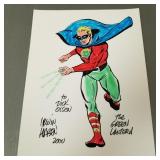 Irwin Hasen signed Green Lantern hand-colored