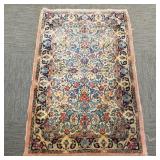 Vintage handmade Persian Kerman rug 3" 1