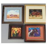 4 prints- three are signed & #