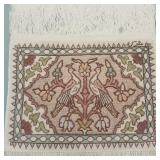 Framed Turkish handmade silk on silk mat/
