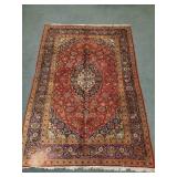 Vintage handmade Persian Kashan rug- approx.6