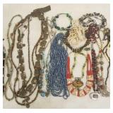 Group beaded, ethnic, etc jewelry incl necklaces,
