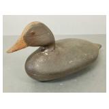 Vint hollow wooden duck decoy (as seen- head