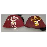 2 Shriner jeweled, etc fezzes
