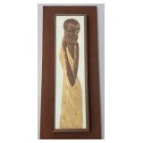 Ngombe signed oil painting on canvas- girl- 39" x