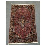Vintage handmade Persian Sarouk rug- 4