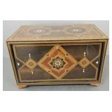 Inlaid multi-drawer small box 9" H 14" W 8" D