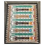 Handwoven Yei rug- 36' x 28 1/2'