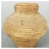 Old Native American coil covered basket (as seen-