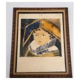Guy Bardone pencil signed & #'d litho- framed