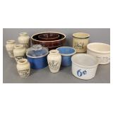 Group small stoneware pcs incl advertising