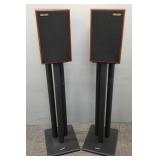2 Harbeth P3ESR speakers on stand- 40'H stand
