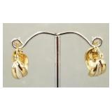 14k gold earrings- 4.9g, 5/8'