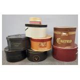 Gp of hats & hat boxes