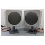 2 Kanto sub8 powered subwoofers w/ stands