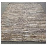 Unusual woven leather area rug- 10' 2' x 8' 1'