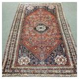 Vintage handmade Persian Shiraz design rug