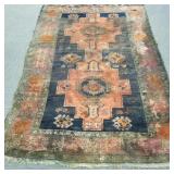 Vintage Kazak design rug (as seen- stained, etc.)