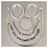 Gp sterling silver jewelry- bracelets & necklace-