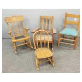 4 pcs vintage children's furniture incl mission