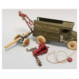 Hubley cast iron Bell Telephone truck with