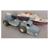 2 vintage toys, Nylint Missile Launcher - 21' (as