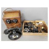 Gp antique phone parts, bell box phone, etc