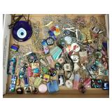 Lg collection dichroic art glass pendants, etc.