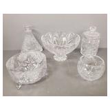 5 pcs cut crystal incl 10'D Marquis Waterford