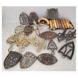 Collection antique & vintage cast iron advertising