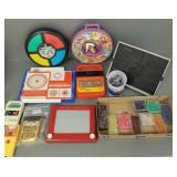 Gp vintage, etc. games incl electronic, Etch-a-