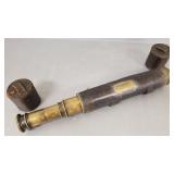 Antique J.H. Steward London brass telescope-