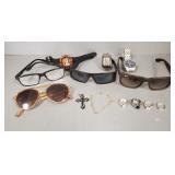 Gp incl Ray-Ban sunglasses, watches, 2 sterling