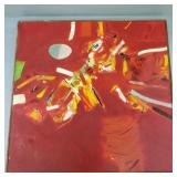 Peter Hill signed mid-century abstract oil
