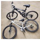 2 youth mountain bikes: Nishiki & Hyper Havoc