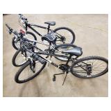 3 mountain bikes: Huffy, Nishiki, Roadmaster-