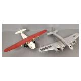 2 vintage Wyandotte toy metal airplanes: American