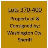 Lots 370-400: Washington Cty. Sheriff Property-